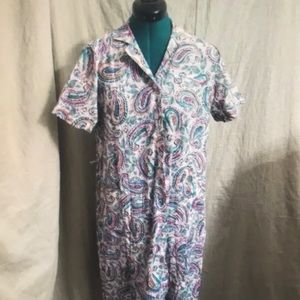Vintage handmade paisley housedress